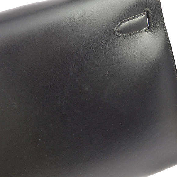 HERMES 1996 Black Box Calf Kelly 32 Sellier 113468 - Picture 3 of 10